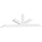 Ekena Millwork Saratoga Architectural Grade PVC Gable Bracket, 96"W x 20"H x 2"D x 4"F, 5/12 Pitch GBP096X20X0204SAR00 - alternate 1
